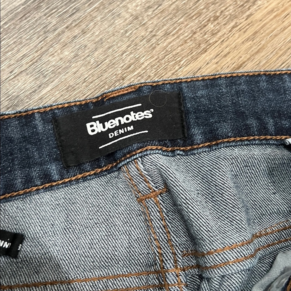 (19) Bluenotes Dark Blue Straight Jeans - Picture 2 of 4
